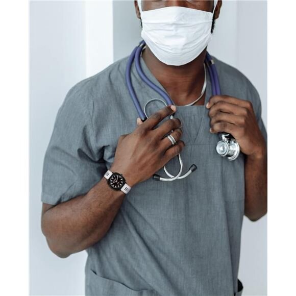 Waterproof Nurse Watch for Medical Professionals, Women Men, Military Time - Picture 4 of 6